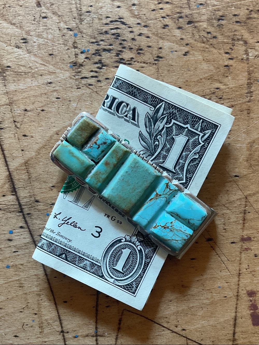 Turquiose Money Clip